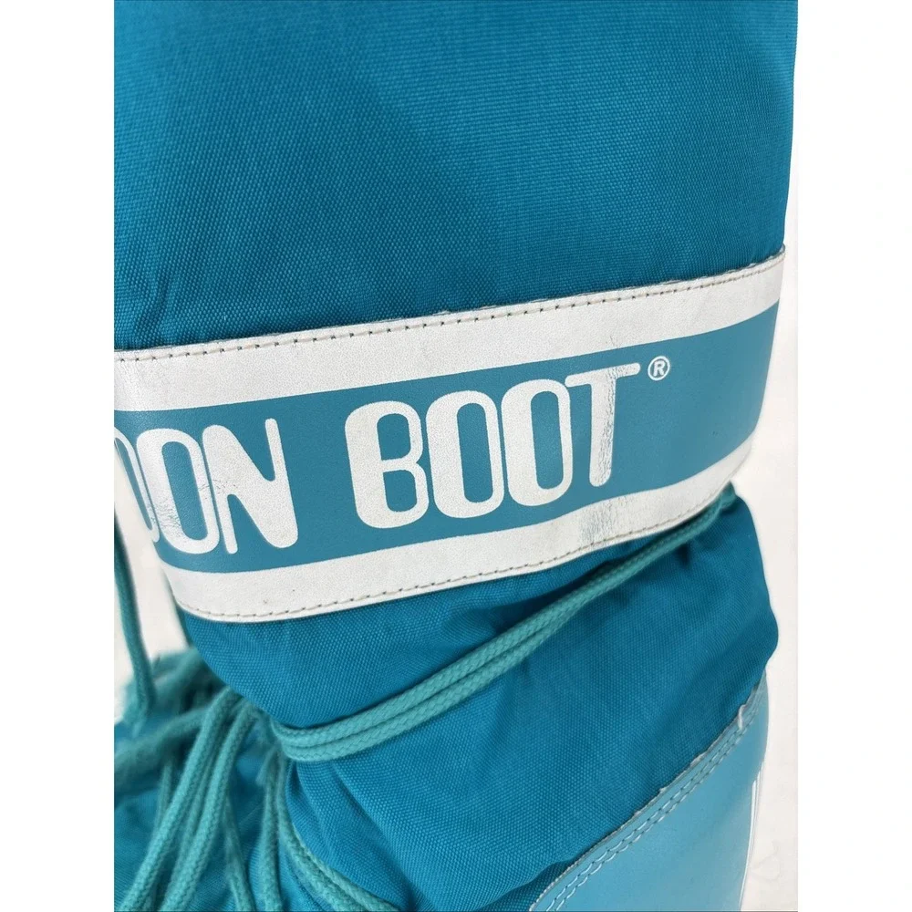 Moon Boot TEAL BLUE ICON NYLON BOOTS sz 35/38 (EU)  5‎ - 7.5